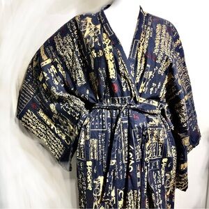 Vintage Juguemm Cotton Kimono Japan